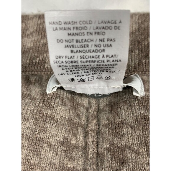 Naadam Set Wool & Cashmere Brown Houndstooth Sweater Flare Pants Corset Top Sz M - Picture 16 of 16